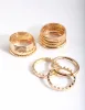 Gold Textured Band Ring 8-Pack sold by lovisa