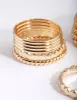 Gold Textured Band Ring 8-Pack sold by lovisa