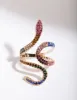Rainbow Diamante Snake Wrap Ring sold by lovisa