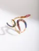 Rainbow Diamante Snake Wrap Ring sold by lovisa