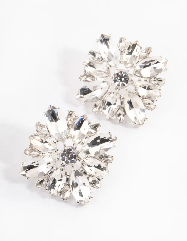Silver Statement Stud Earrings sold by lovisa