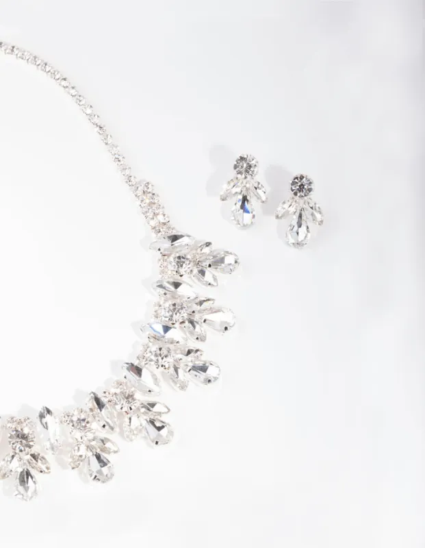 Silver Diamante Glamorous Jewellery Set sold by lovisa