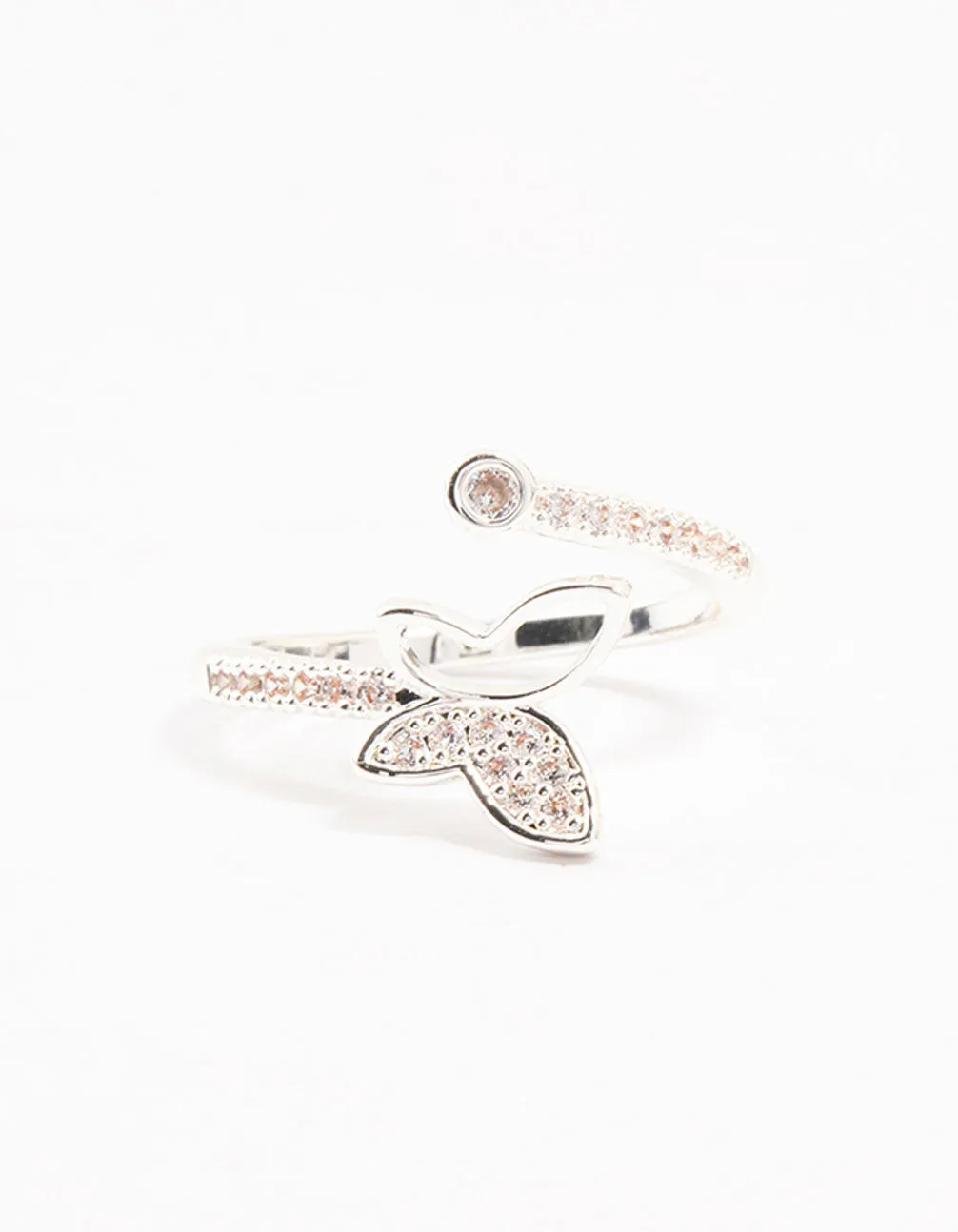 Silver Plated Butterfly Cubic Zirconia Wrapped Ring sold by lovisa product image thumbnail 3