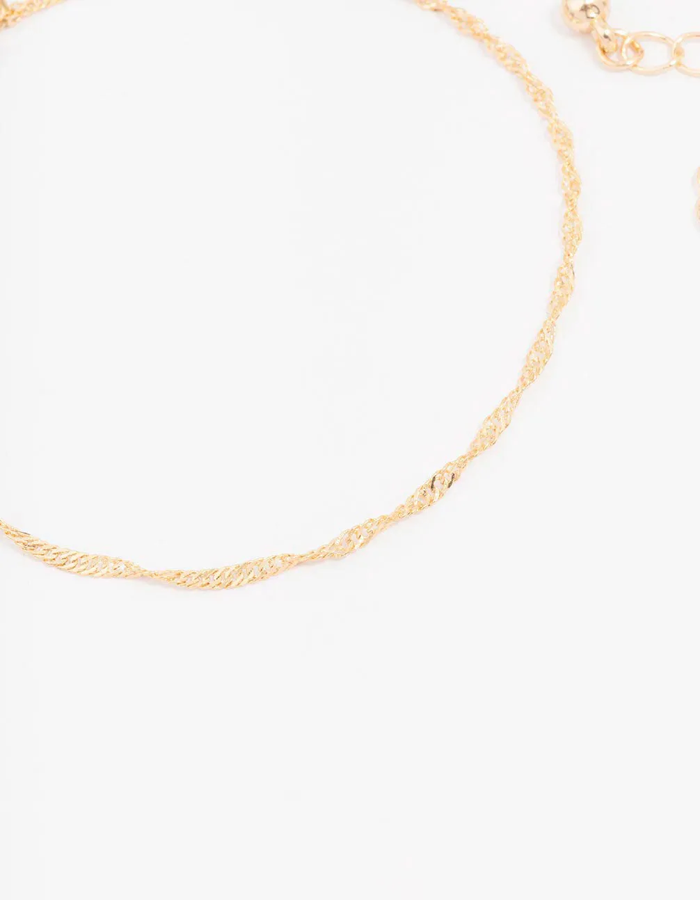 Gold Dainty Pearl Bracelet 4-Pack sold by lovisa product image thumbnail 3