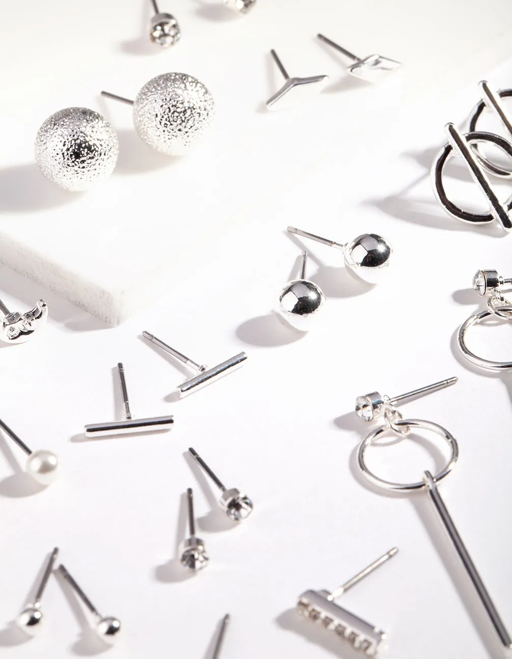 Mixed Metal Stud Earring 12-Pack sold by lovisa product image thumbnail 2