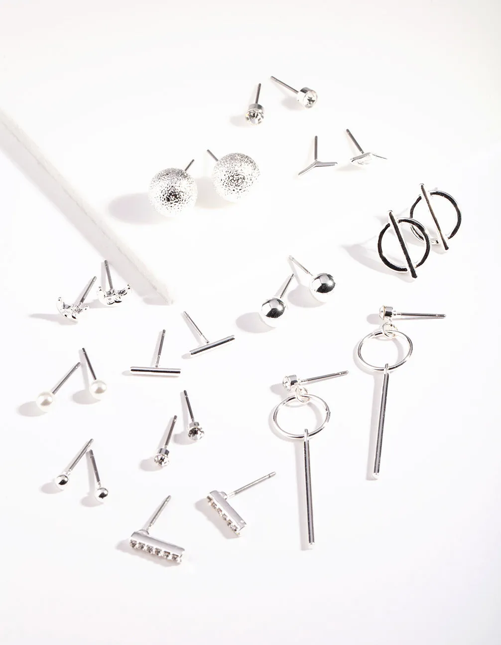 Mixed Metal Stud Earring 12-Pack sold by lovisa