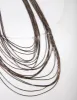 Black Gold Chain Drape Necklace sold by lovisa