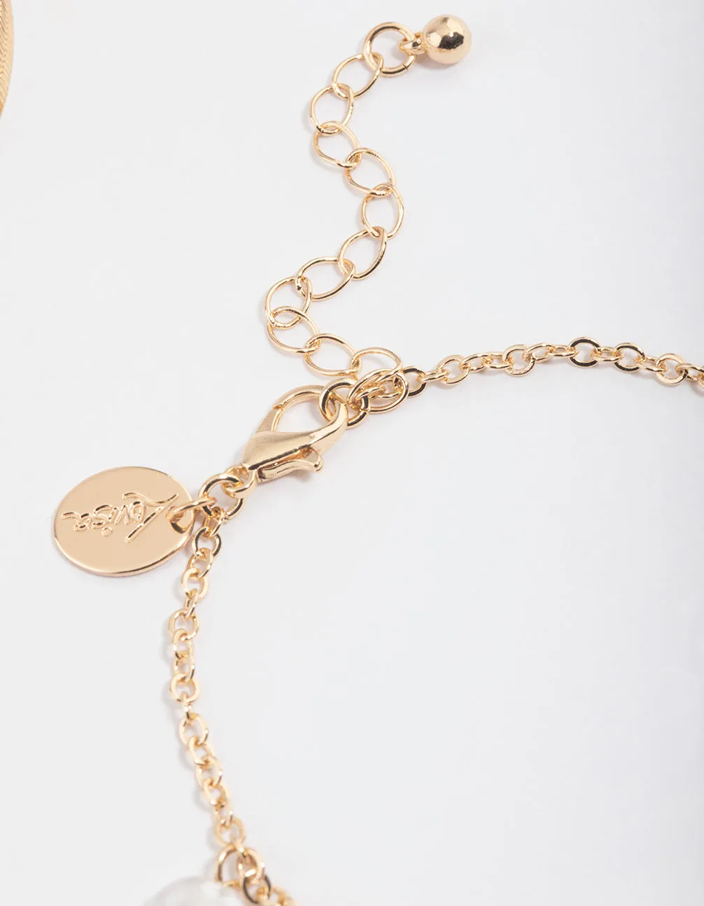 Gold Pearl & Heart Charm Bracelet Pack sold by lovisa product image thumbnail 3