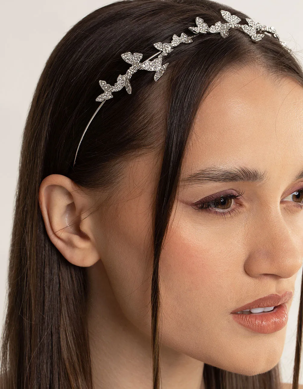 Gold Butterfly Diamante Detailed Headband sold by lovisa product image thumbnail 3