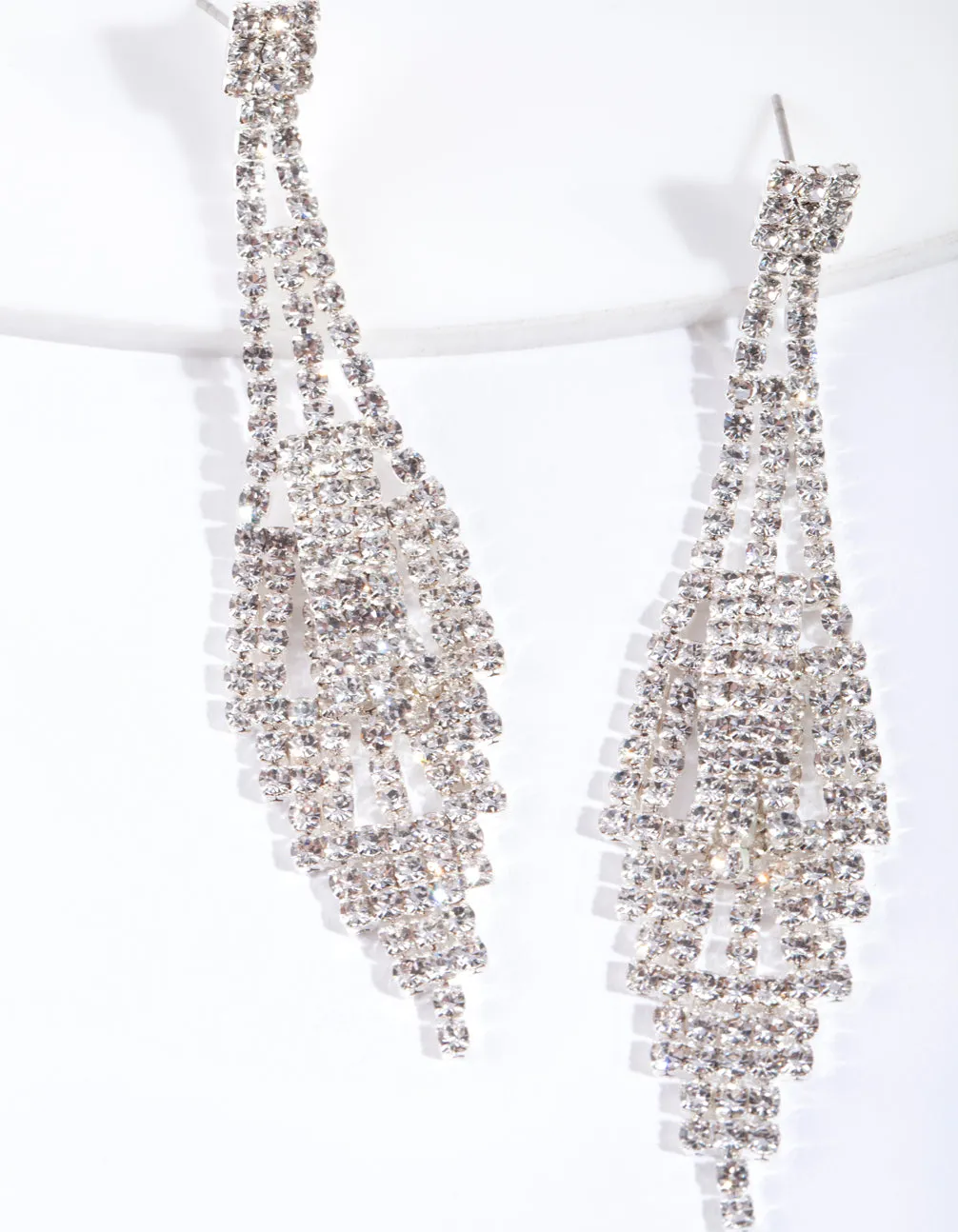 Silver Layered Deco Earrings sold by lovisa