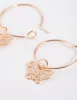 Gold Cut Out Butterfly Huggie Earrings sold by lovisa