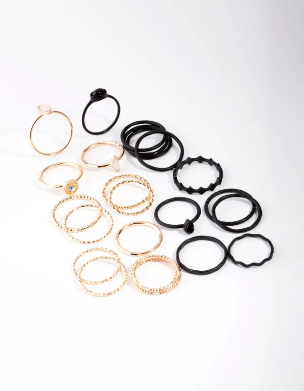 Matte Textured Ring 24-Pack sold by lovisa