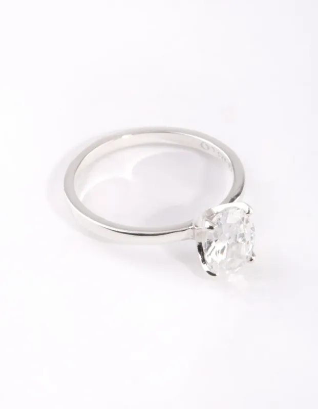 Sterling Silver Oval "I Do" Ring sold by lovisa