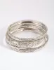 Rhodium Statement Bangle Pack sold by lovisa