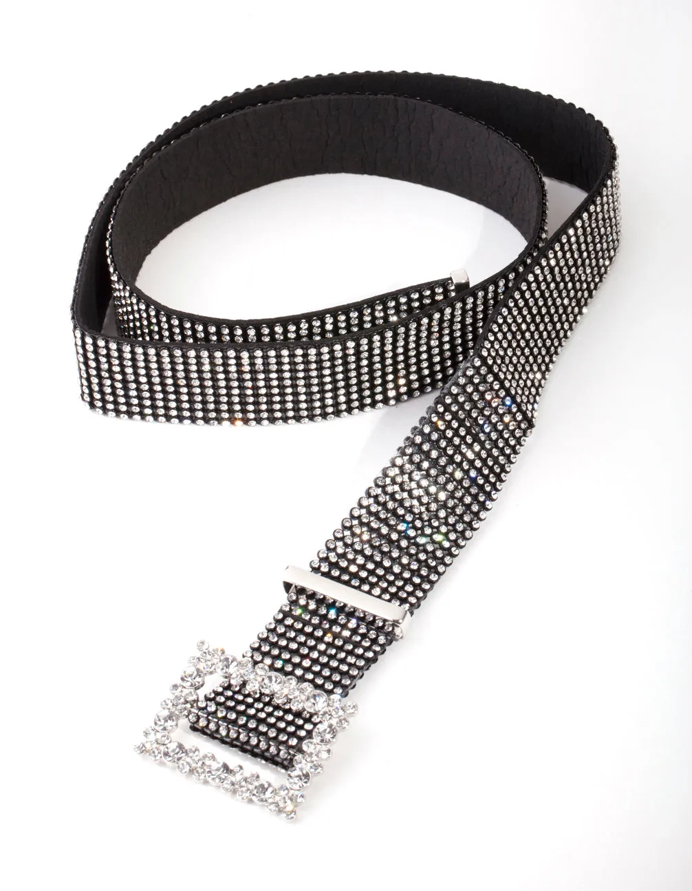 Black Mesh Diamante Belt sold by lovisa product image thumbnail 2