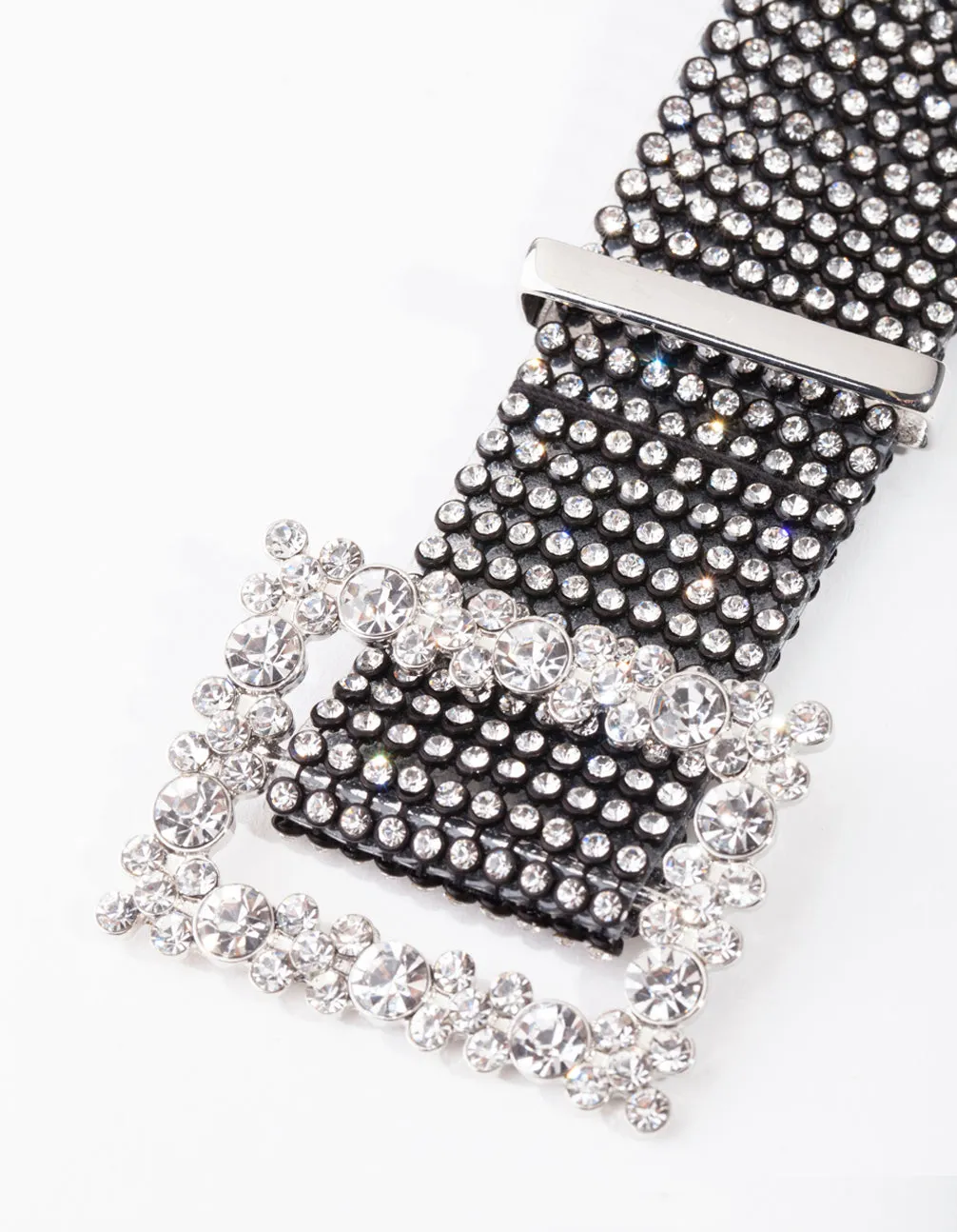 Black Mesh Diamante Belt sold by lovisa product image thumbnail 3