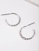 Silver 16MM Beaded Hoop Earrings sold by lovisa