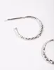 Silver 16MM Beaded Hoop Earrings sold by lovisa