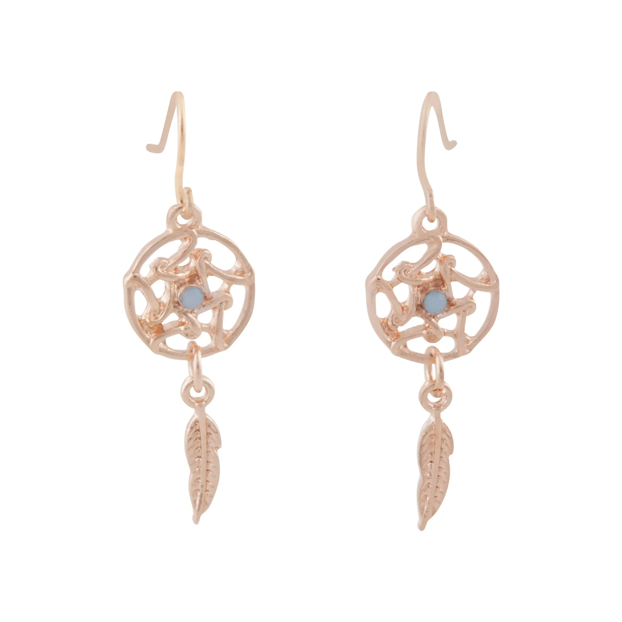 Rose Gold Mini Dreamcatcher Earrings sold by lovisa
