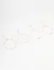 Rose Gold Diamante Tassel Bracelet 4-Pack sold by lovisa