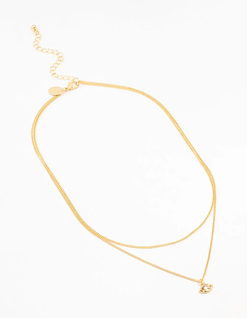 Gold Plated Evil Eye Chain Layered Necklace sold by lovisa product image thumbnail 2