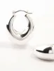 Silver Plated Creole Medium Earrings sold by lovisa