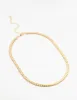 Gold Plated Flat Edge Detailed Necklace sold by lovisa