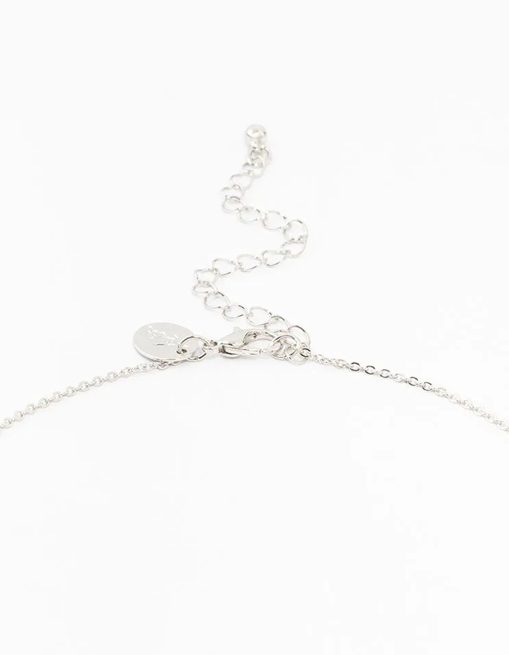 Silver Cubic Zirconia Radiant Cross Necklace sold by lovisa product image thumbnail 3