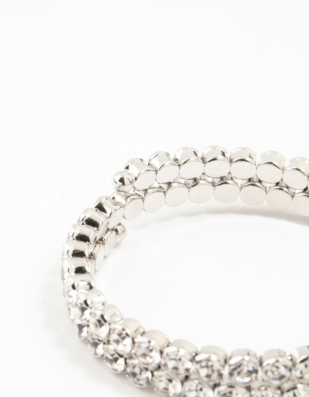 Silver Diamante Bangle sold by lovisa product image thumbnail 3