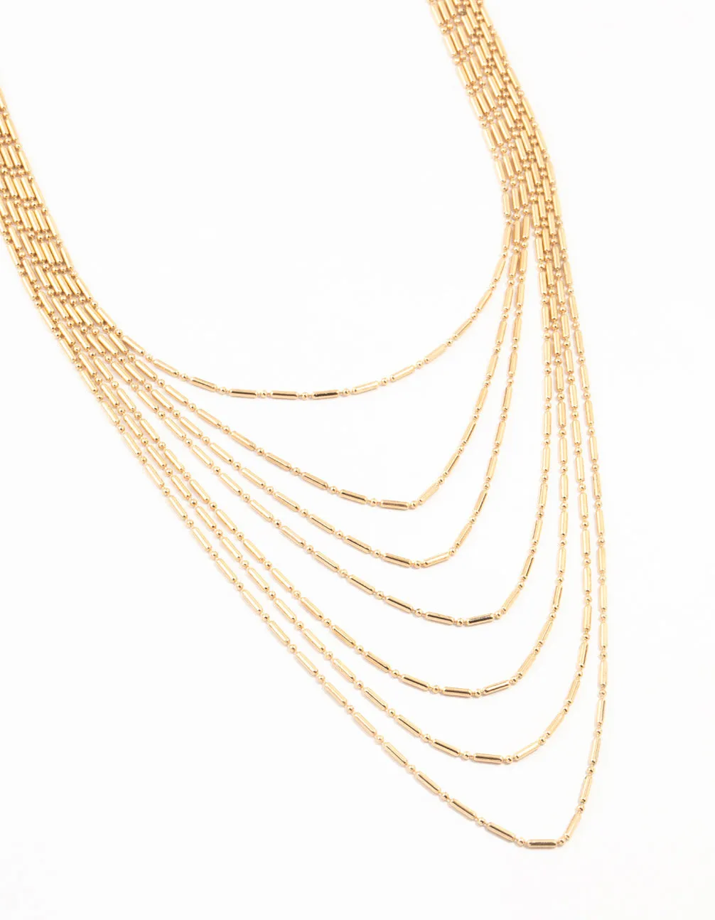Gold Layered Necklace sold by lovisa