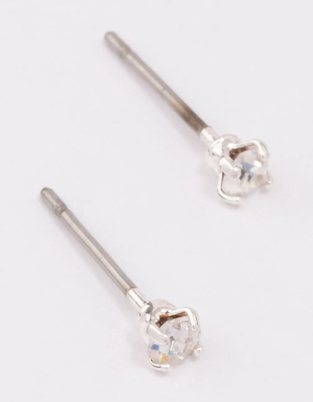 Silver Mini Crystal Stud Earrings sold by lovisa