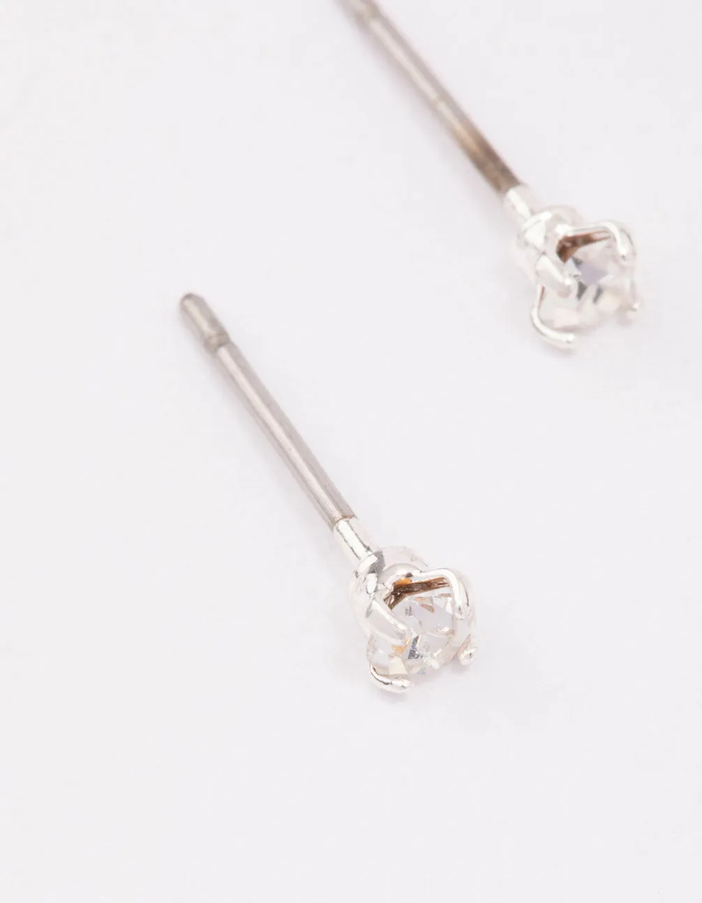 Silver Mini Crystal Stud Earrings sold by lovisa product image thumbnail 3