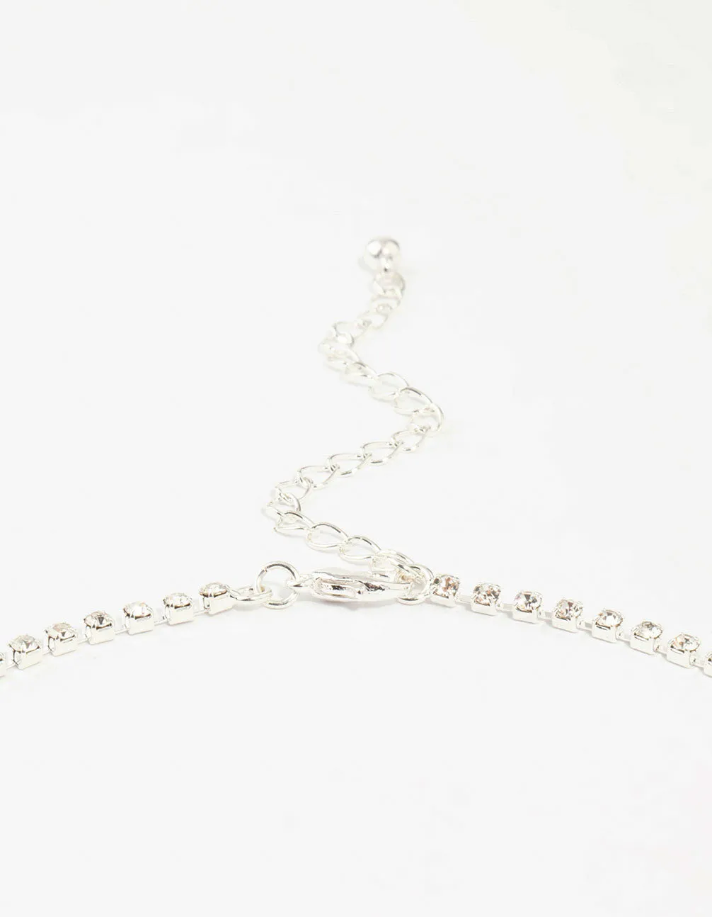Silver Diamante Station Necklace & Earrings & Bracelet Set sold by lovisa product image thumbnail 3