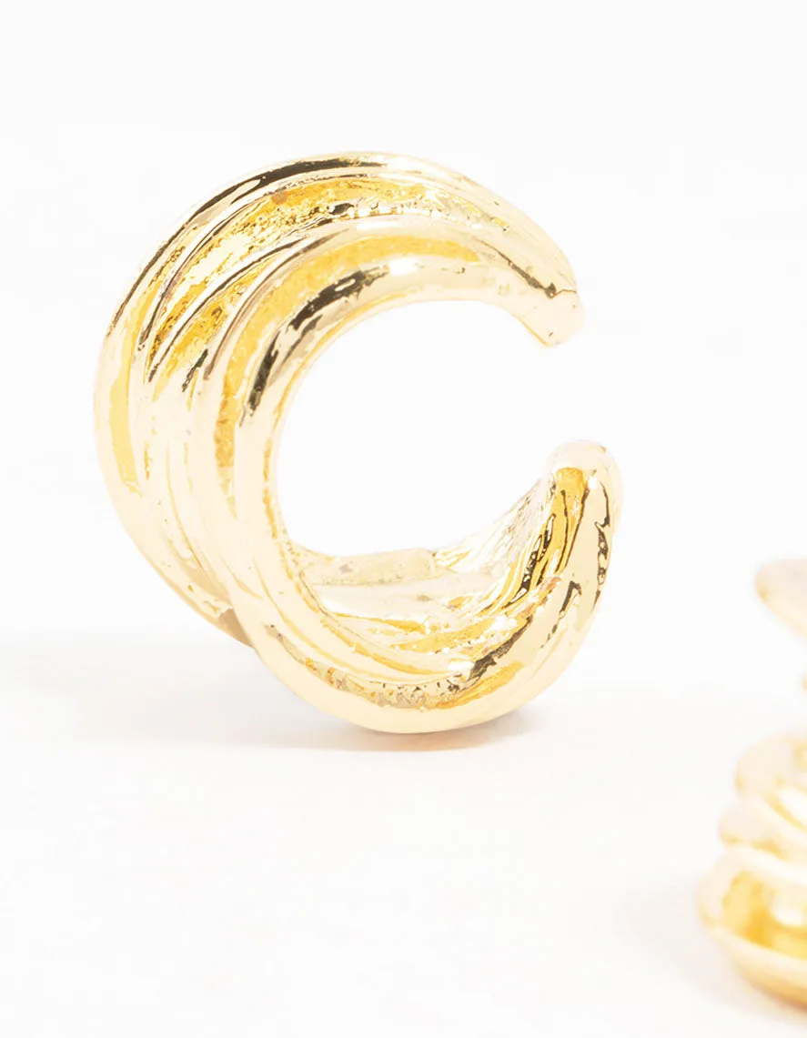 Gold Plated Wire Cuff Earrings sold by lovisa product image thumbnail 2