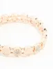 Rose Gold Bezel Disc & Diamante Stretch Bracelet sold by lovisa