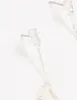 Silver Freshwater Pearl Cubic Zirconia Leaf Drop Earrings sold by lovisa
