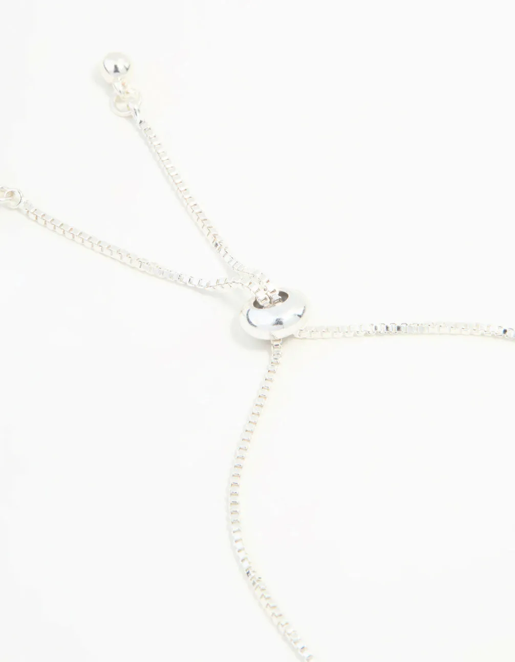 Silver Diamante Thick Cup chain Toggle Bracelet sold by lovisa product image thumbnail 3