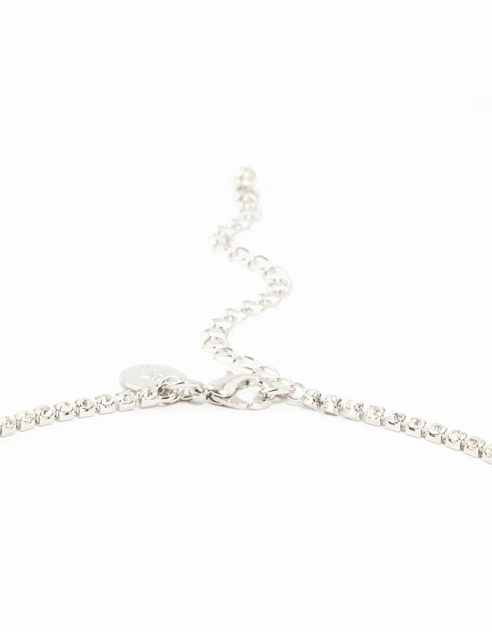 Silver Vine Diamante Pearl Necklace & Earrings Set sold by lovisa product image thumbnail 3