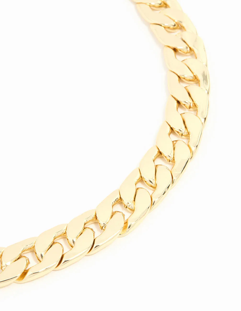 Gold Plated Flat Curb Chain Bracelet sold by lovisa product image thumbnail 2