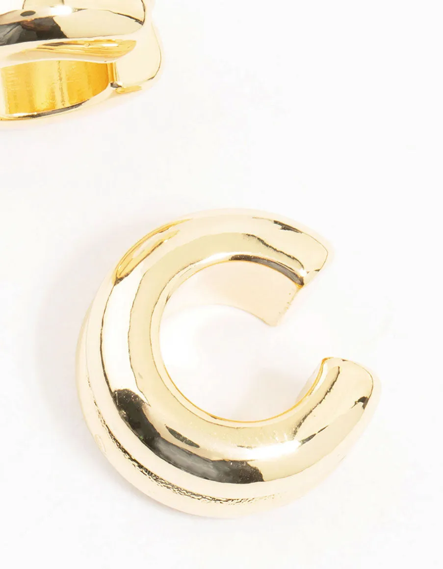 Gold Plated Ribbed Ear Cuffs sold by lovisa product image thumbnail 3