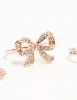 Rose Gold Precious Bow Ring 3-Pack sold by lovisa