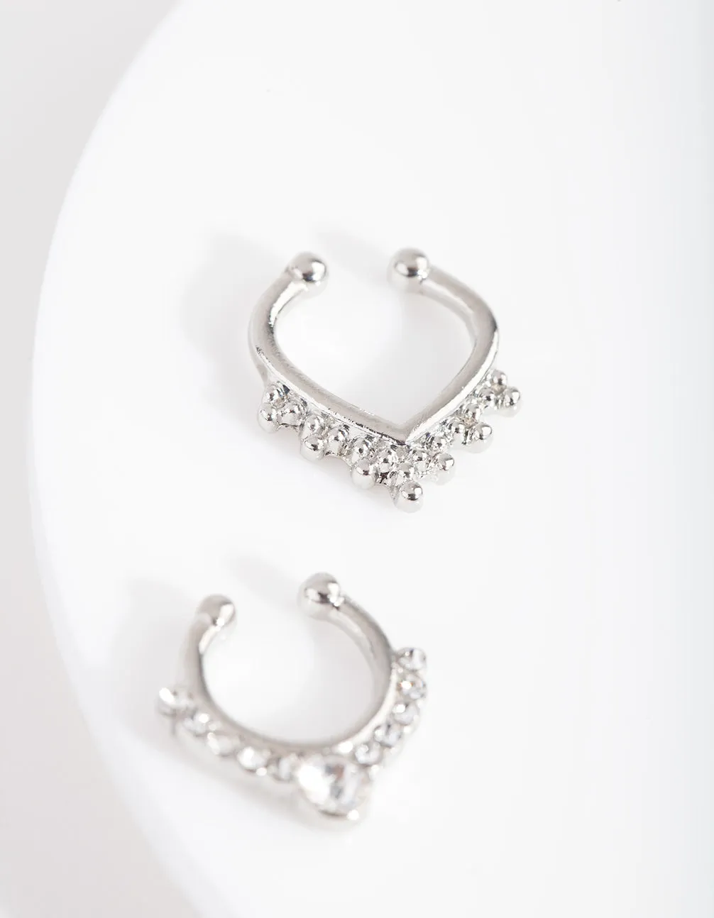 Surgical Steel Bohemian Diamante Fake Septum Pack sold by lovisa product image thumbnail 2