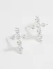 Sterling Silver Marquise Cubic Zirconia Cross Stud Earrings sold by lovisa