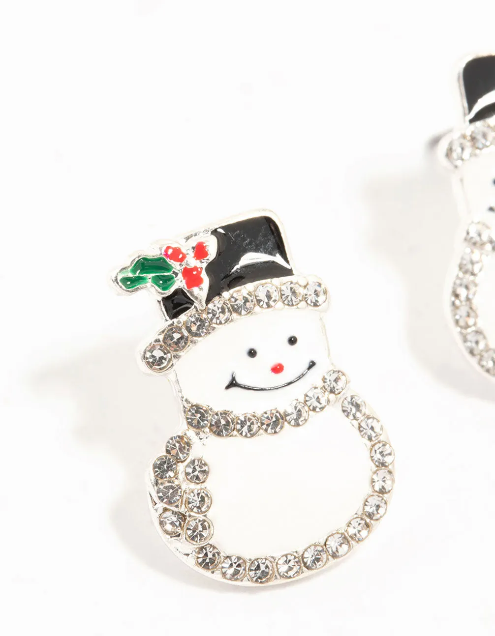 Diamante Snowman Silver Earrings sold by lovisa product image thumbnail 2