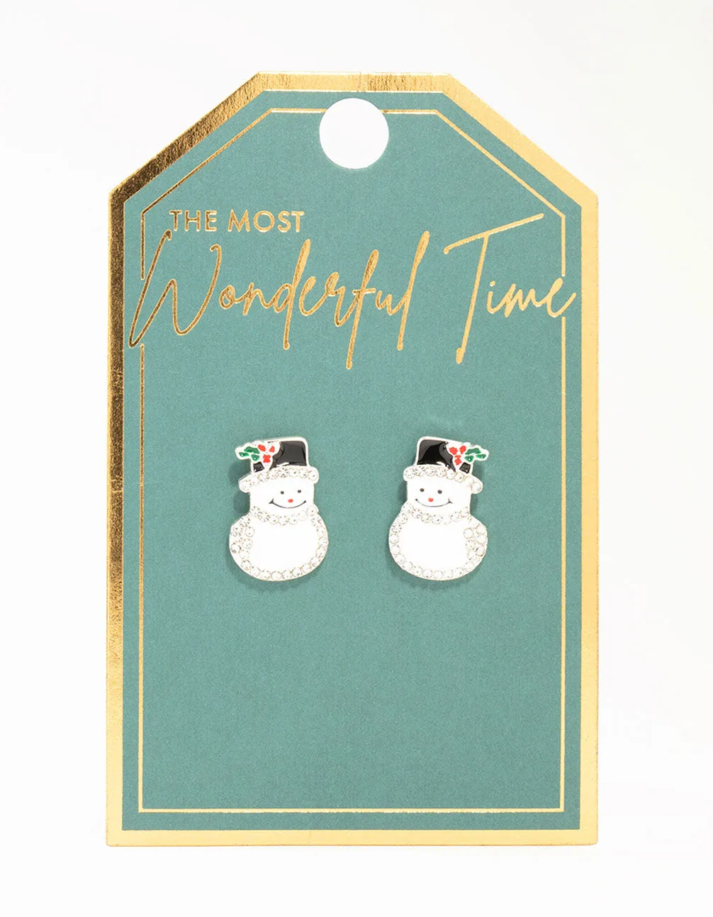 Diamante Snowman Silver Earrings sold by lovisa product image thumbnail 3