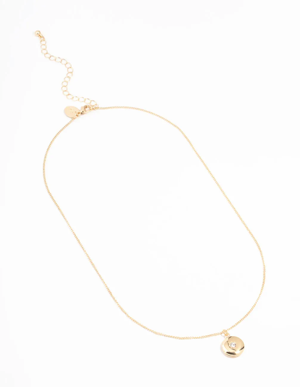 Gold Circle Locket Necklace sold by lovisa product image thumbnail 2