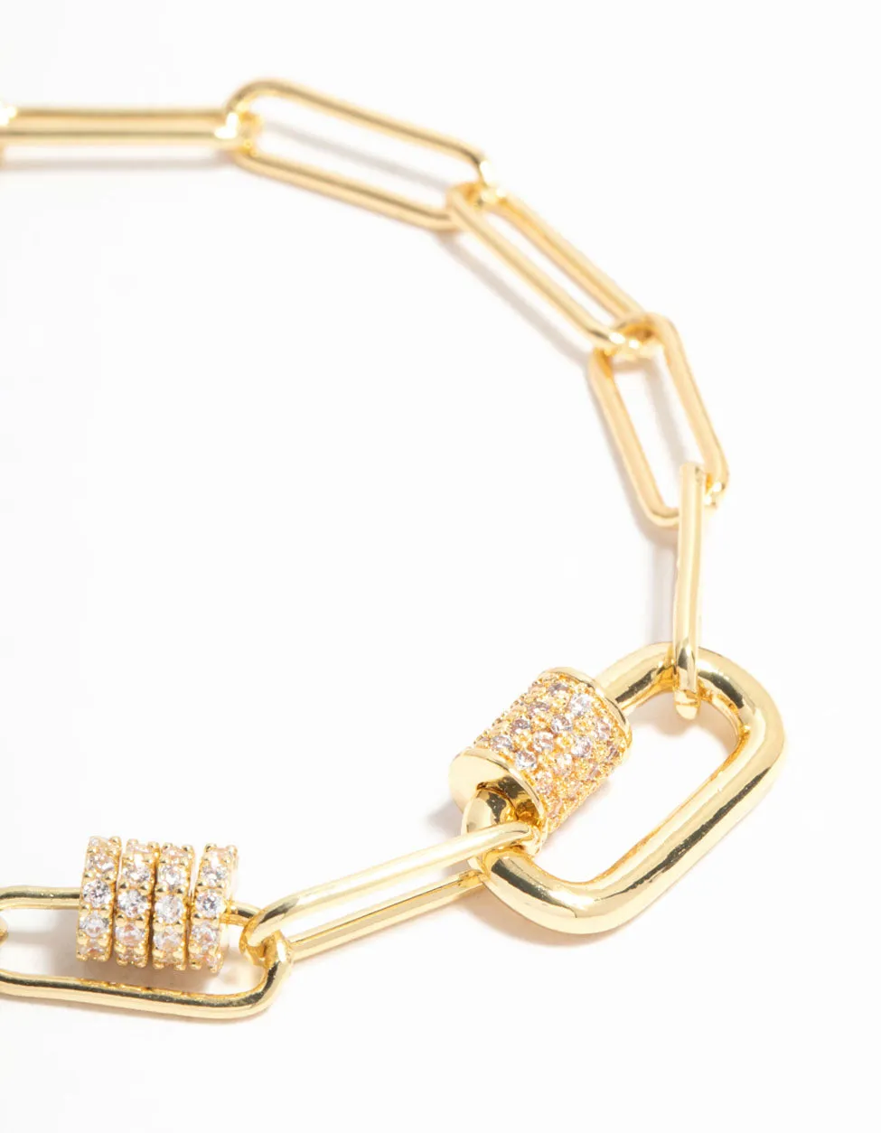 Gold Plated Mini Oval Rondell Link Bracelet sold by lovisa product image thumbnail 5