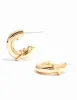 Gold Plated Mini Chubby Ring Hoop Earrings sold by lovisa