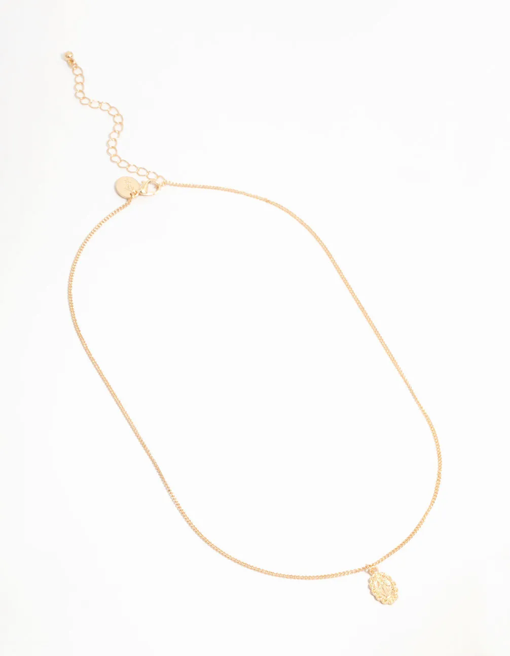Gold Ornate Mary Oval Necklace sold by lovisa product image thumbnail 2
