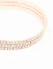 Rose Gold Diamante Spiral Bangle sold by lovisa